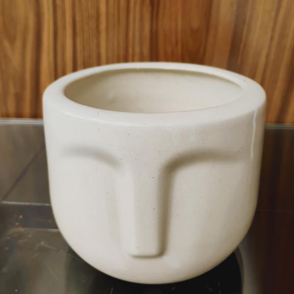 Bisque Ceramic Egyption pot