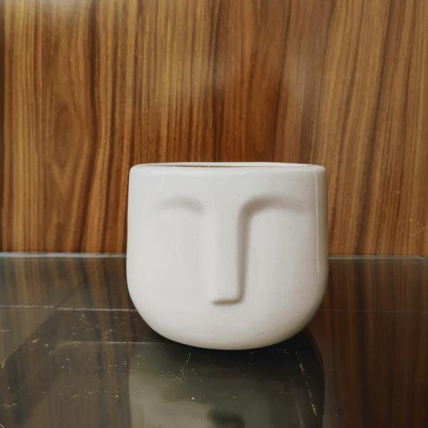 Bisque Ceramic Egyption pot