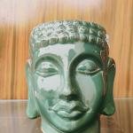 Green Buddha ceramic pot