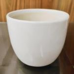 White ceramic pot