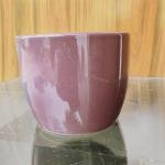 Purple ceramic pot