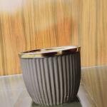 Dim grey Ceramic pot