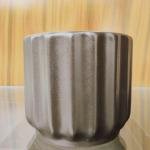 Dim grey Ceramic pot